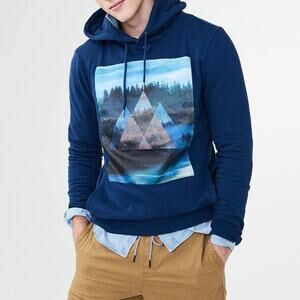 Mens Aeropostale Graphic Print Pullover Hoodie/Sweatshirt, Size Small